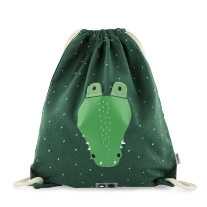 Mochila cordões trixie crocodilo