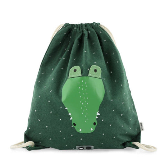 Mochila cordões trixie crocodilo