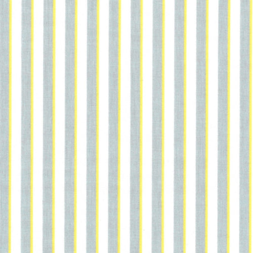 Tecido plastificado - lines dusty blue/white/yellow