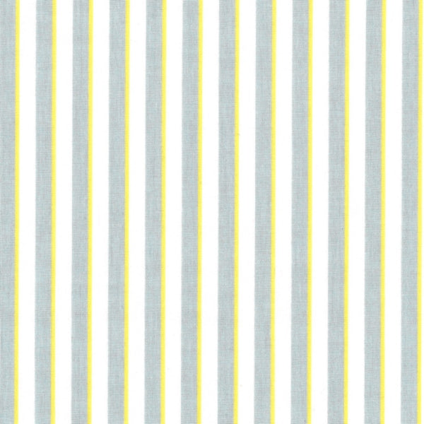 Tecido plastificado - lines dusty blue/white/yellow