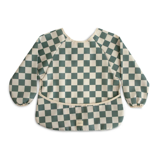 Babete mangas olive check
