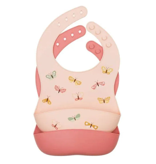 Babete silicone conj. 2 - borboletas