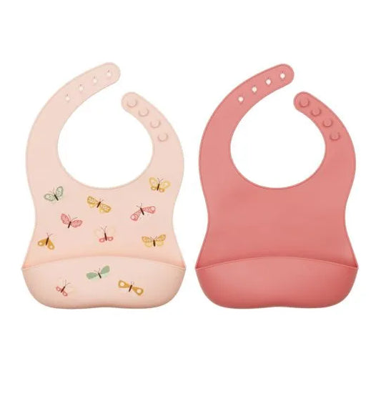 Babete silicone conj. 2 - borboletas