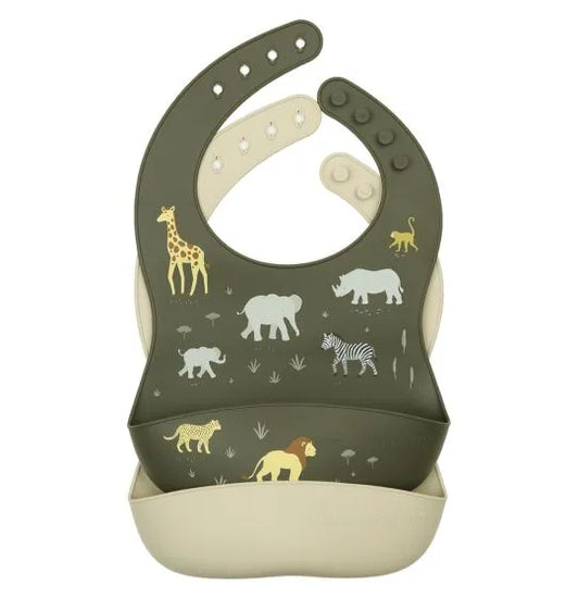 Babete silicone conj. 2 - savana