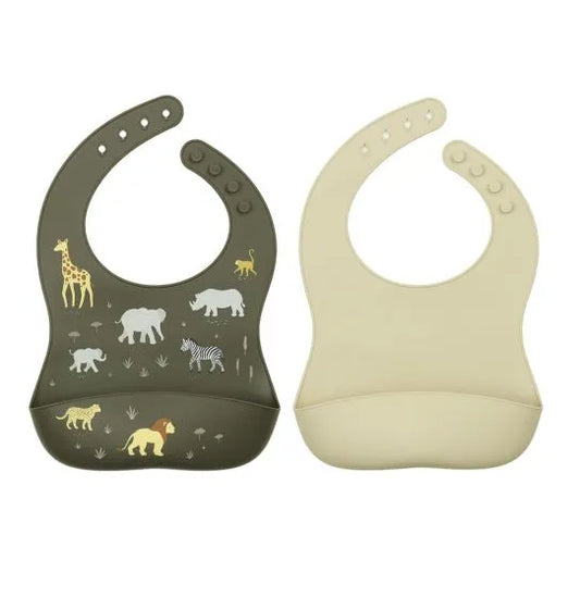 Babete silicone conj. 2 - savana