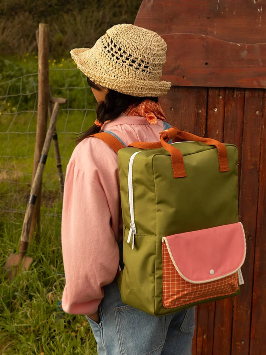 Mochila grande farmhouse verde