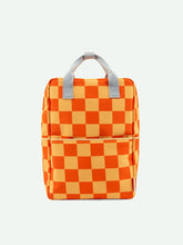 Carregar imagem no visualizador da galeria, Mochila grande farmhouse laranja eléctrico/amarelo manteiga