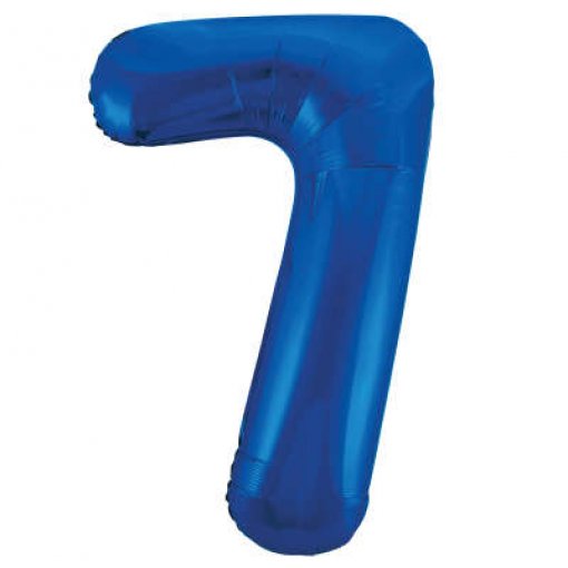 Balão grande número - azul