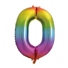Carregar imagem no visualizador da galeria, Balão grande número - arco íris