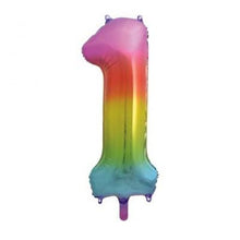 Carregar imagem no visualizador da galeria, Balão grande número - arco íris