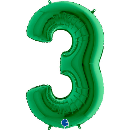 Balão grande número - verde