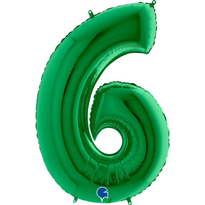 Balão grande número - verde