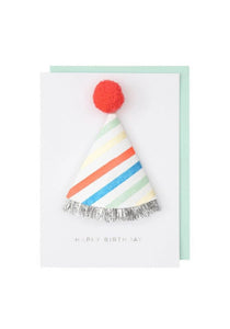 Cartão aniversário chapéu festa