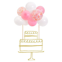 Carregar imagem no visualizador da galeria, Topo bolo balões rosa