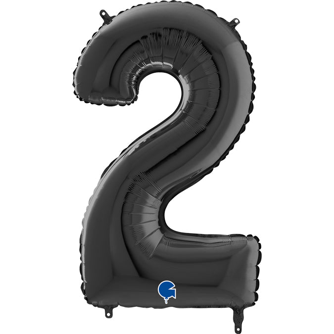 Balão grande número - preto