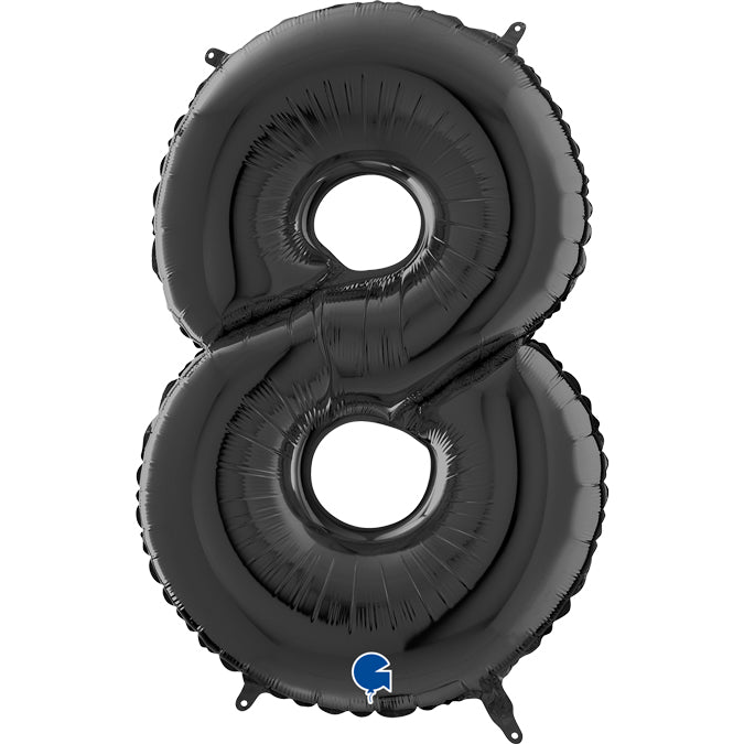 Balão grande número - preto