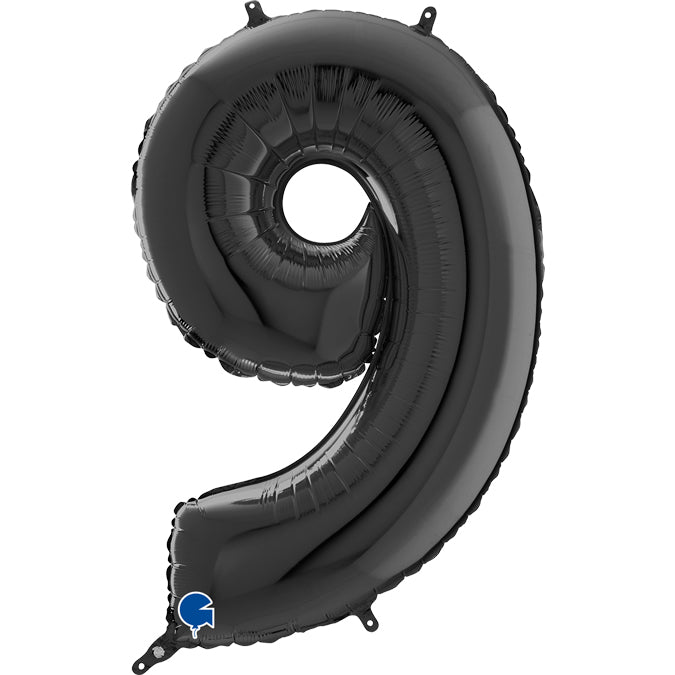 Balão grande número - preto