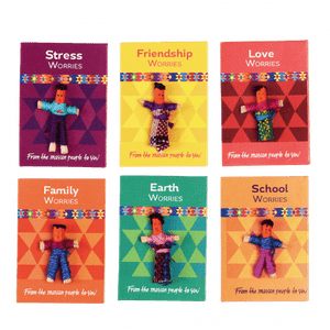 Mini worry dolls