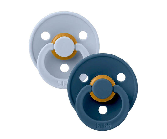 Conj. 2 chuchas BIBS® dusty blue/steel blue