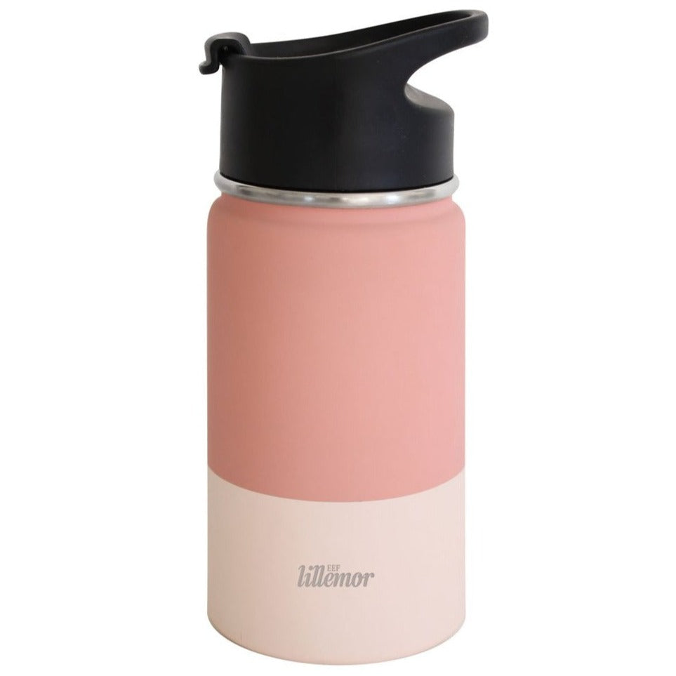 Garrafa térmica rosa/creme