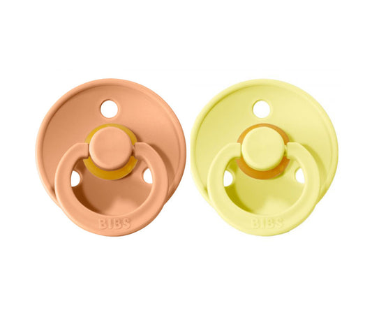 Conj. 2 chuchas BIBS® peach sunset/sunshine