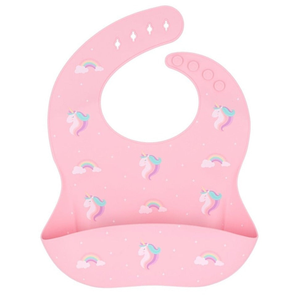 Babete silicone tutete - unicórnio