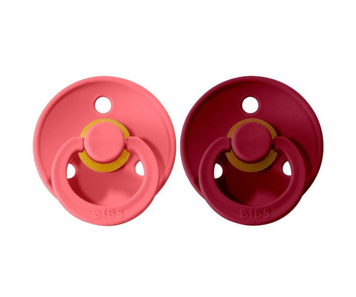 Conj. 2 chuchas BIBS® coral/ruby