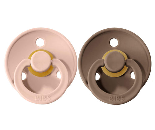 Conj. 2 chuchas BIBS® dark oak/blush