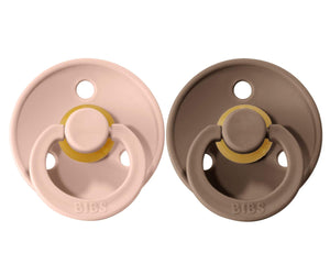 Conj. 2 chuchas BIBS® dark oak/blush