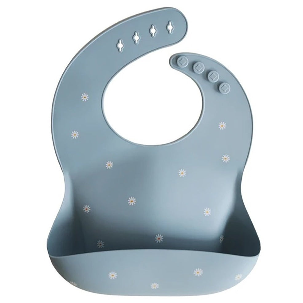 Babete silicone mushie - white daisy