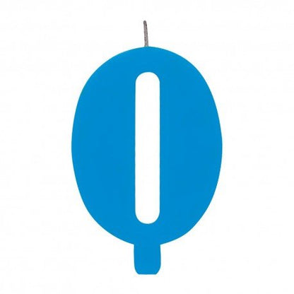 Velas número azul