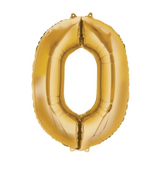 Balão foil nº dourado mini