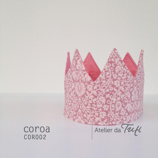 Coroa rosa padrão
