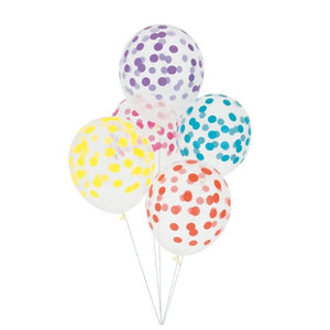 Balões impressos confetti multicolor