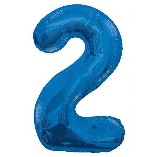 Balão grande número - azul