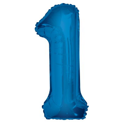 Balão grande número - azul