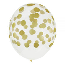 Carregar imagem no visualizador da galeria, Balões impressos confetti dourados