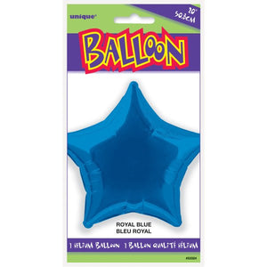 Balão foil estrela azul escura