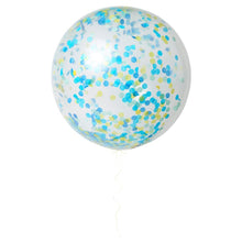 Carregar imagem no visualizador da galeria, Balões gigantes confettis azuis