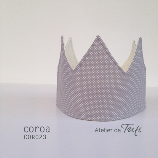 Coroa cinza pintas