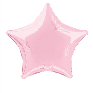 Balão foil estrela rosa claro