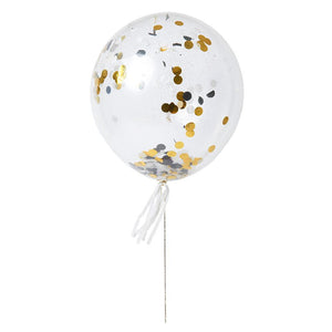 Kit balões confettis dourados