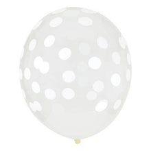 Carregar imagem no visualizador da galeria, Balões impressos confetti brancos