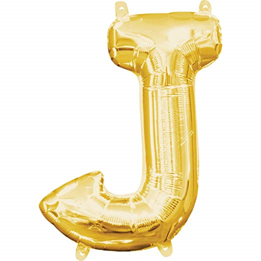 Balão foil letras dourado mini