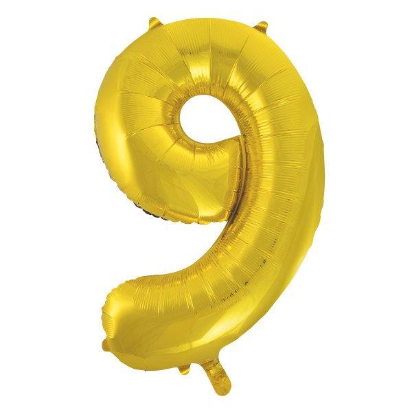 Balão grande número - dourado