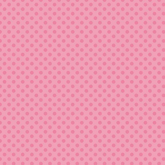 Tecido rosa bolas rosa
