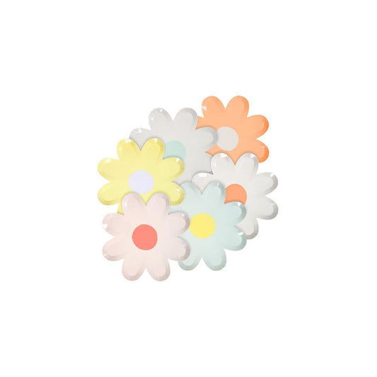 Pratos flor canapés