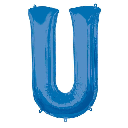 Balão foil letras azul mini