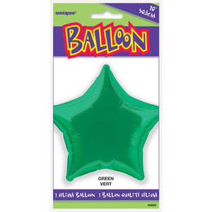 Balão foil estrela verde