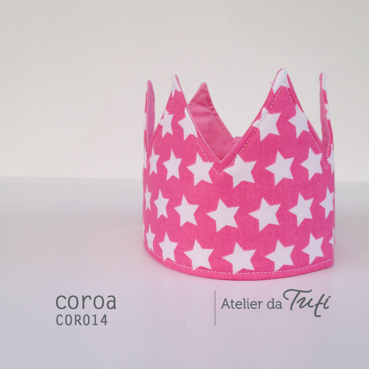 Coroa rosa estrelas